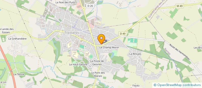 localisation de l'entreprise MASTER FOX à TREILLIERES