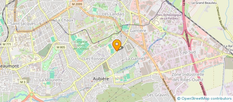 localisation de l'entreprise MASTER FRANCHISE  AUBIERE