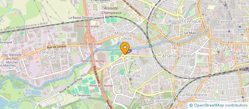 localisation de l'entreprise MASTER GAME à RENNES