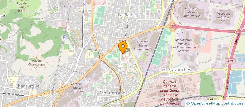 localisation de l'entreprise MASTER-GIMA  CLERMONT-FERRAND