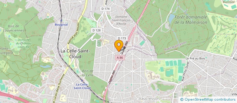 localisation de l'entreprise MASTER GOLF ACADEMY  LA CELLE-SAINT-CLOUD