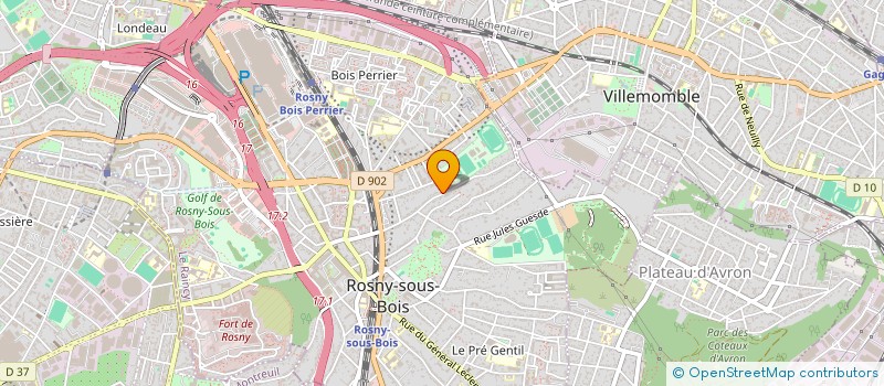 localisation de l'entreprise MASTER JOKER à ROSNY-SOUS-BOIS