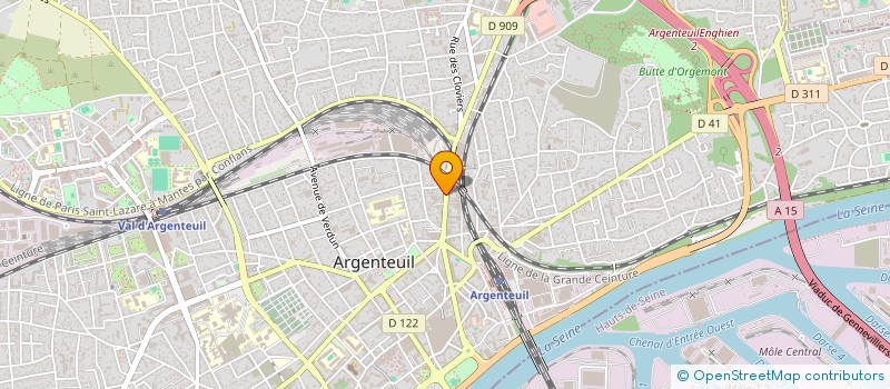 localisation de l'entreprise MASTER-MEDIA à ARGENTEUIL