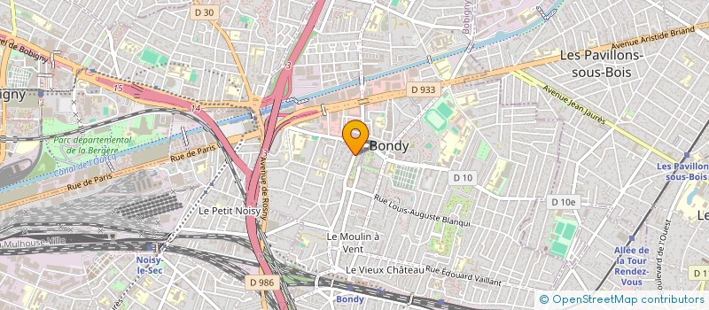 localisation de l'entreprise MASTER OPTIC à BONDY