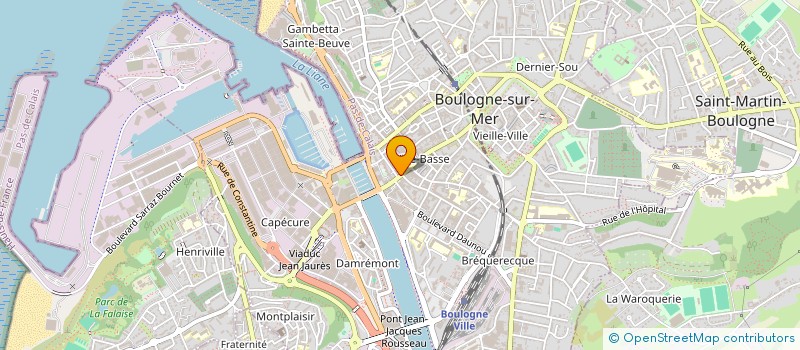 localisation de l'entreprise MASTER POULET 62  BOULOGNE-SUR-MER