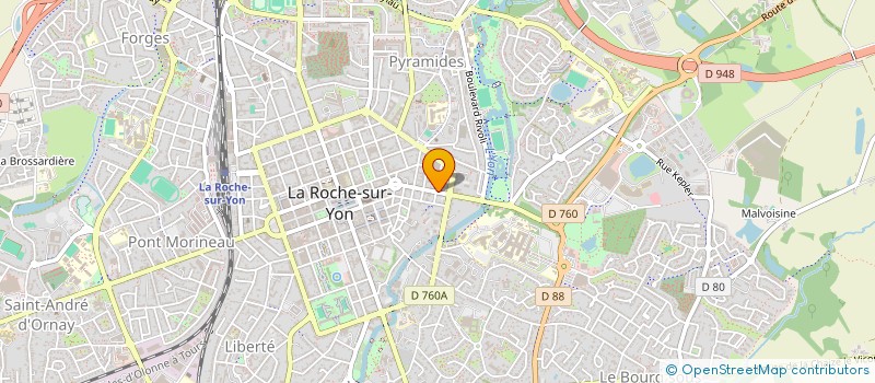 localisation de l'entreprise MASTER RENOVATION BATIMENT 85  LA ROCHE-SUR-YON