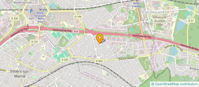 localisation de l'entreprise MASTER S A R L  NOISY-LE-GRAND