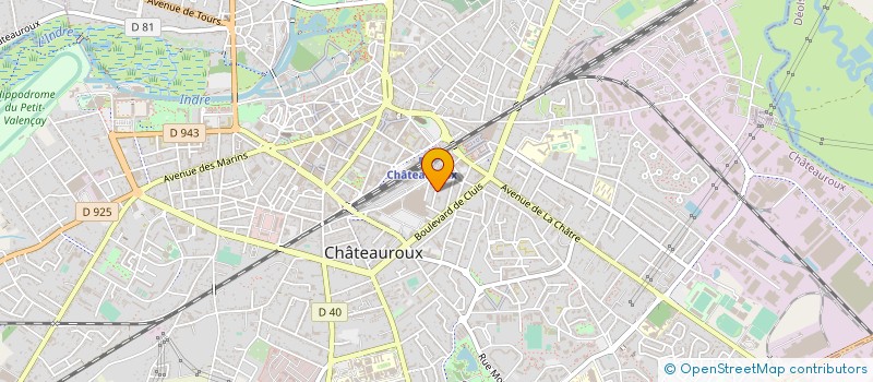 localisation de l'entreprise MASTER TECHNOLOGIE COM à CHATEAUROUX