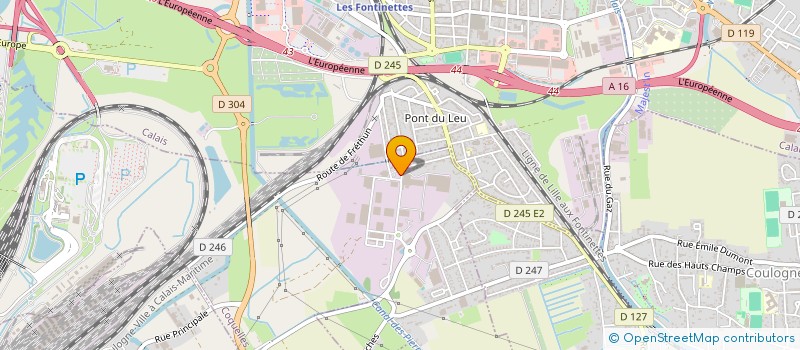 localisation de l'entreprise MASTER TRANS CALAIS à COQUELLES