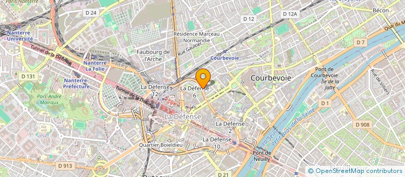 localisation de l'entreprise MASTER TRAVEL SERVICES à COURBEVOIE