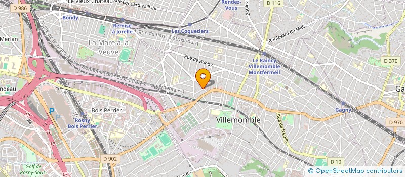 localisation de l'entreprise MASTERCERT à VILLEMOMBLE