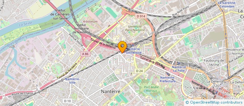 localisation de l'entreprise MASTERIMMO  NANTERRE