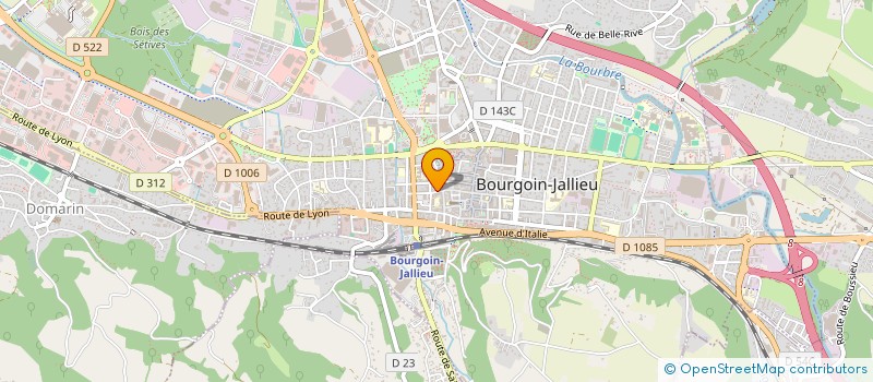 localisation de l'entreprise MASTERS COMMUNICATION à BOURGOIN-JALLIEU