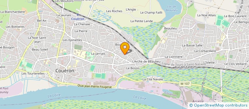 localisation de l'entreprise MASTERS CYCLISME LOIRE ATLANTIQUE à COUERON