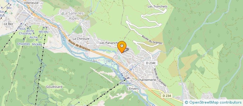 localisation de l'entreprise MASTERS SKI SERRE CHEVALIER VALLEE BRIANCON  BRIANCON