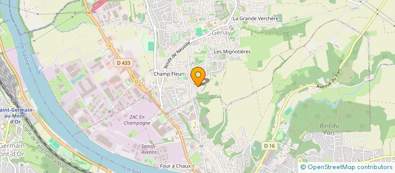 localisation de l'entreprise MASTERSPORT à GENAY