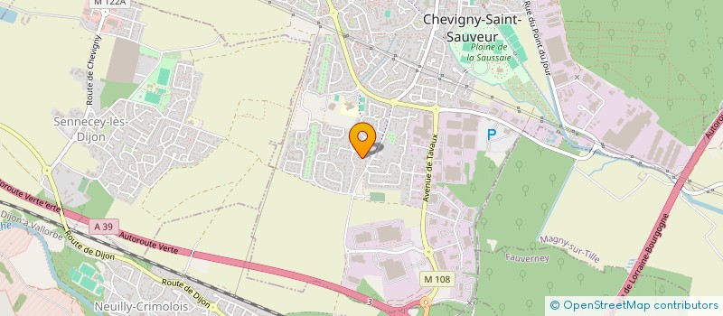 localisation de l'entreprise MASTEVI  CHEVIGNY-SAINT-SAUVEUR