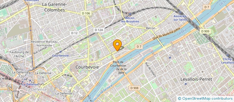 localisation de l'entreprise MASTILA à COURBEVOIE