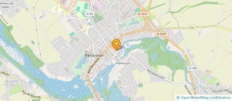 localisation de l'entreprise MASTINE  PERONNE