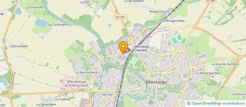 localisation de l'entreprise MASTOCK MONTAIGU à MONTAIGU-VENDEE