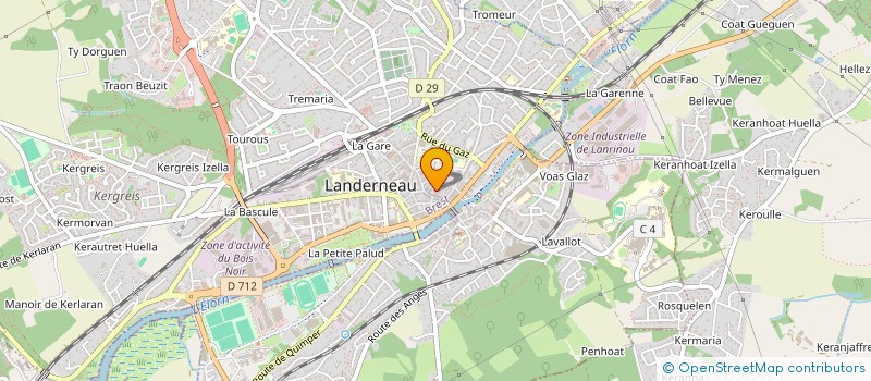 localisation de l'entreprise MASTRISKELL à LANDERNEAU