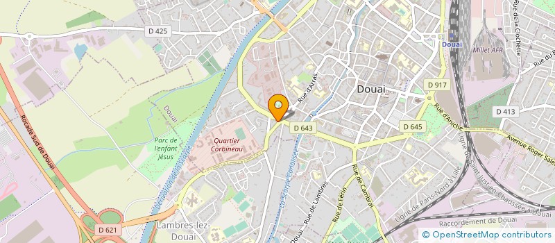 localisation de l'entreprise MASTROLILLI MUSIQUE à DOUAI