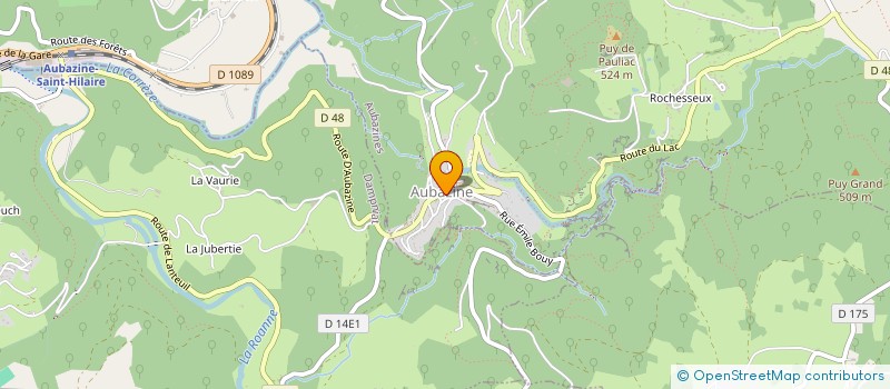 localisation de l'entreprise MASTYA BOUCHERIE  AUBAZINES