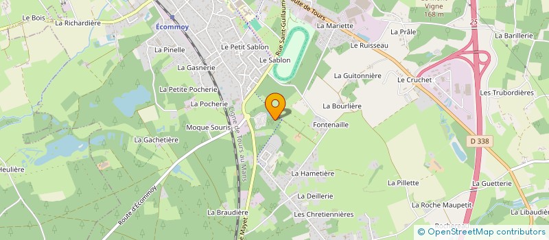 localisation de l'entreprise MASUP à ECOMMOY