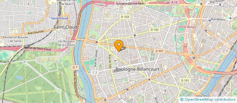 localisation de l'entreprise MASY à BOULOGNE-BILLANCOURT