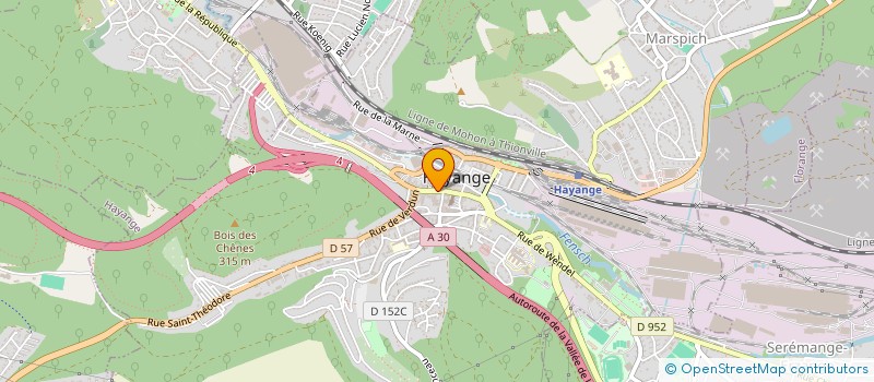 localisation de l'entreprise MASY  HAYANGE