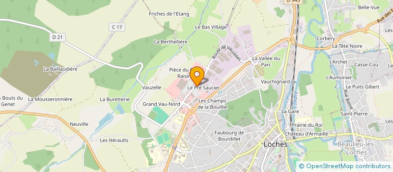 localisation de l'entreprise MAT 2 à LOCHES