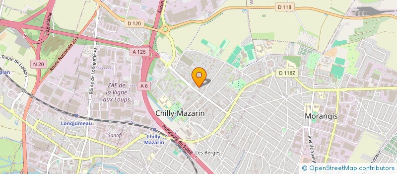 localisation de l'entreprise MAT & BARBE à CHILLY-MAZARIN