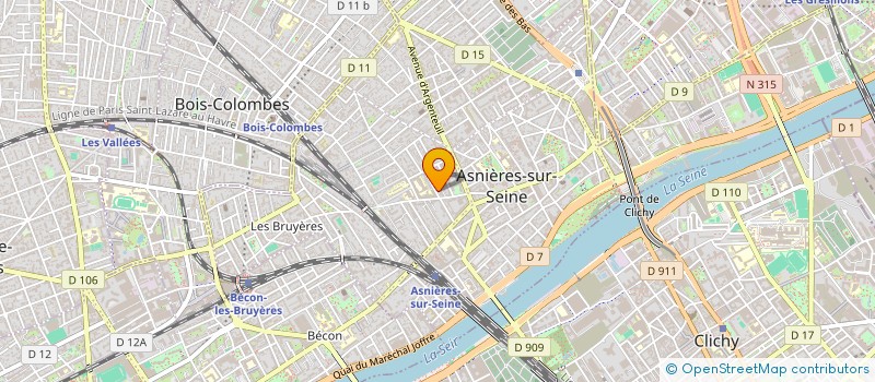 localisation de l'entreprise MAT BOBO SECURITE PRIVEE à ASNIERES-SUR-SEINE