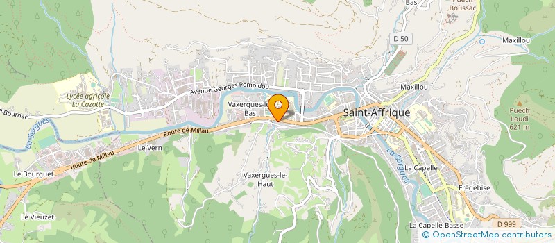 localisation de l'entreprise MAT BTP  ST-AFFRIQUE