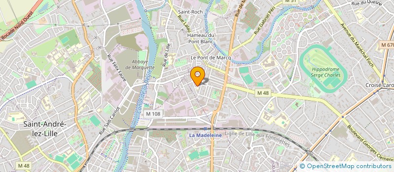localisation de l'entreprise MAT-CAF NORD  MARCQ-EN-BARUL