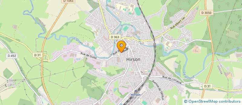 localisation de l'entreprise MAT CHR  HIRSON