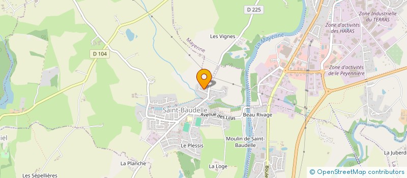 localisation de l'entreprise MAT CO  SAINT-BAUDELLE