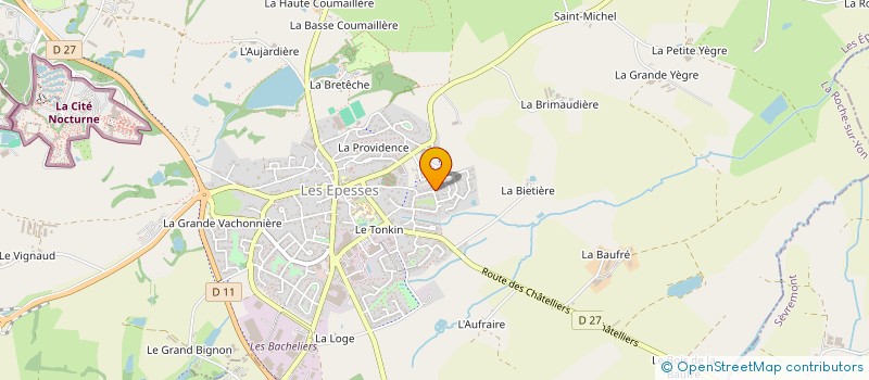 localisation de l'entreprise MAT&COL  LES EPESSES