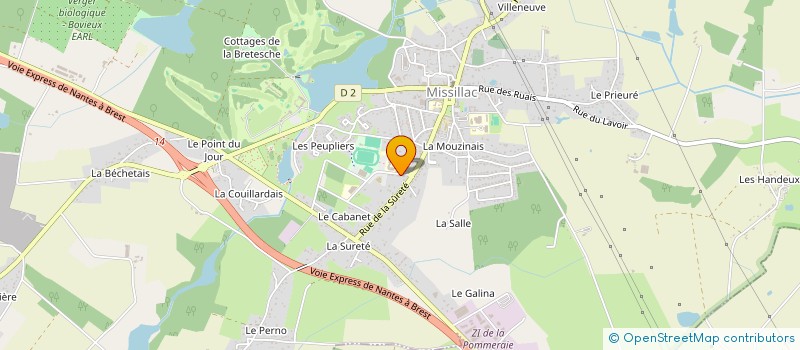 localisation de l'entreprise MAT'& COLORS  MISSILLAC