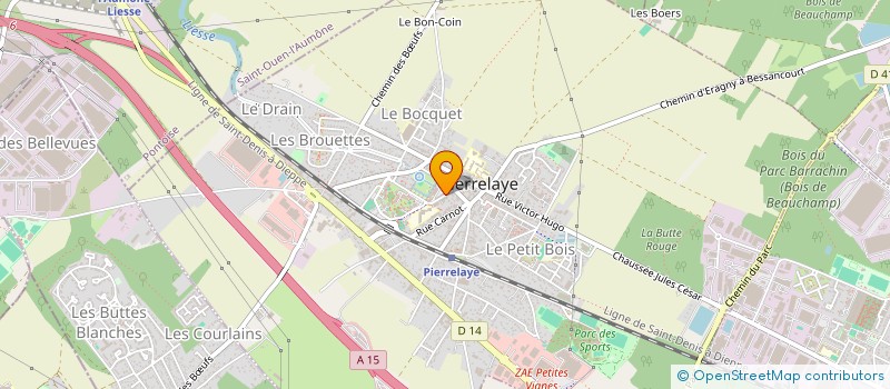 localisation de l'entreprise MAT DISTRIB à PIERRELAYE