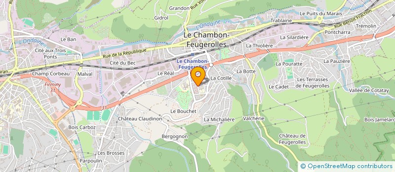 localisation de l'entreprise MAT' ELEC à LE CHAMBON-FEUGEROLLES