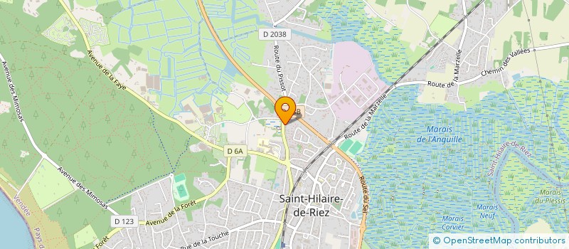 localisation de l'entreprise MAT-ELO SCI à SAINT-HILAIRE-DE-RIEZ