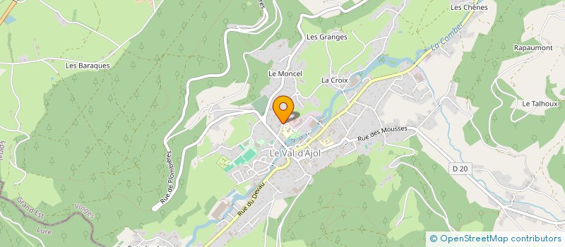 localisation de l'entreprise MAT'ENERGY  LE VAL-D'AJOL