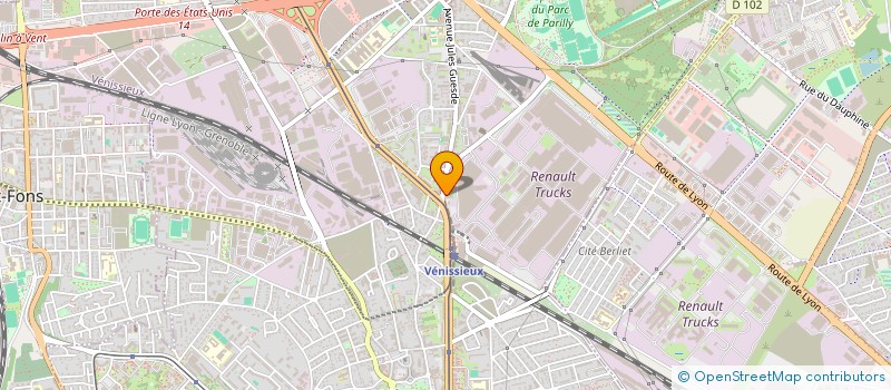 localisation de l'entreprise MAT GARAGE  VENISSIEUX