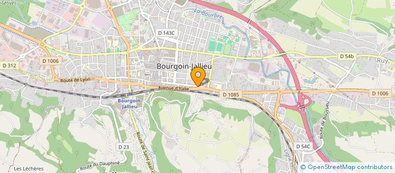 localisation de l'entreprise MAT HAIR à BOURGOIN-JALLIEU