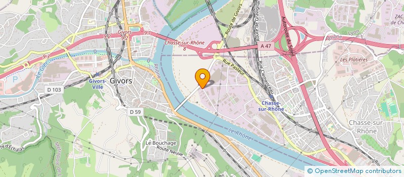 localisation de l'entreprise MAT.I.S (MATERIEL INDUSTRIEL SERVICES) à CHASSE-SUR-RHONE