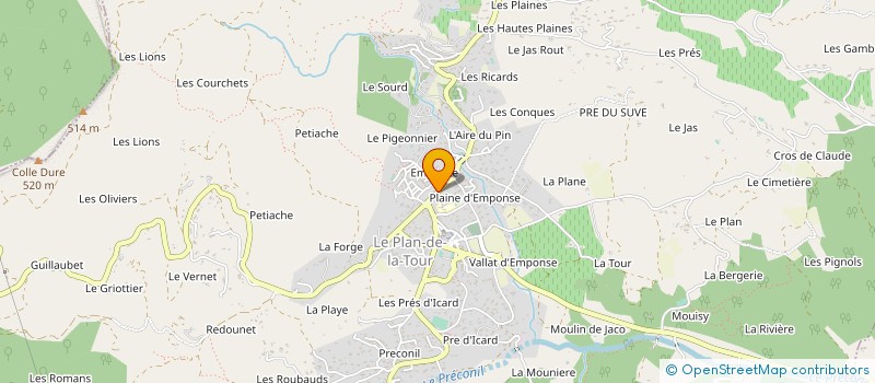 localisation de l'entreprise MAT-MAT 83  LE PLAN-DE-LA-TOUR