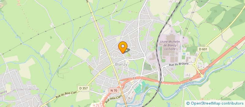 localisation de l'entreprise MAT MED à BLANZY