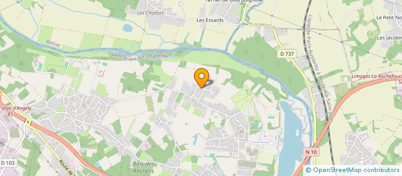 localisation de l'entreprise MAT NEGOCE 16 à SAINT-YRIEIX-SUR-CHARENTE