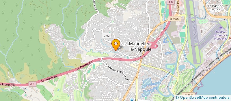 localisation de l'entreprise MAT.NET.SERVICES à MANDELIEU-LA-NAPOULE